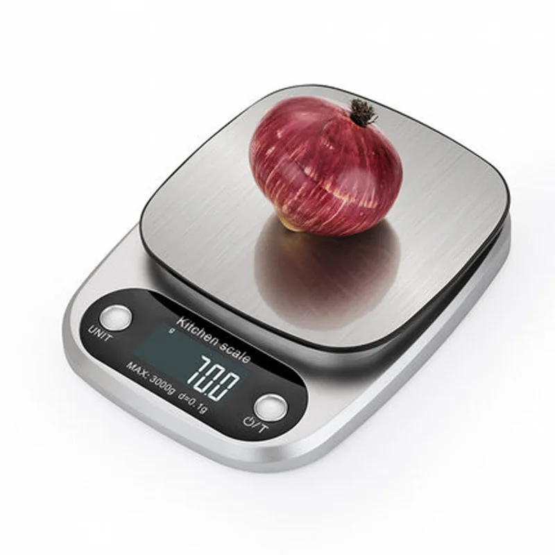 3 Kg or 5 Kg Electronic scale stainless steel is great for kitchen use and home baking
3 Kg or 5 Kg Electronic scale stainless steel is great for kitchen use and home baking