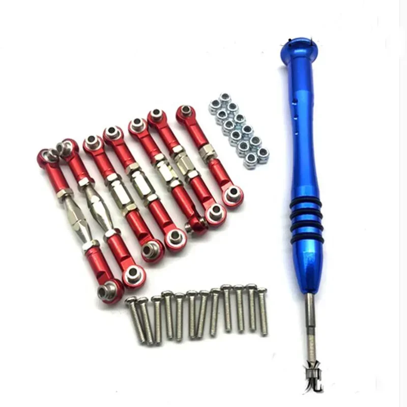 For WLtoys 144001 1/14 RC Car Spare Parts Metal Linkage Servo Pull Rod Steering Tie Rod Set
For WLtoys 144001 1/14 RC Car Spare Parts Metal Linkage Servo Pull Rod Steering Tie Rod Set