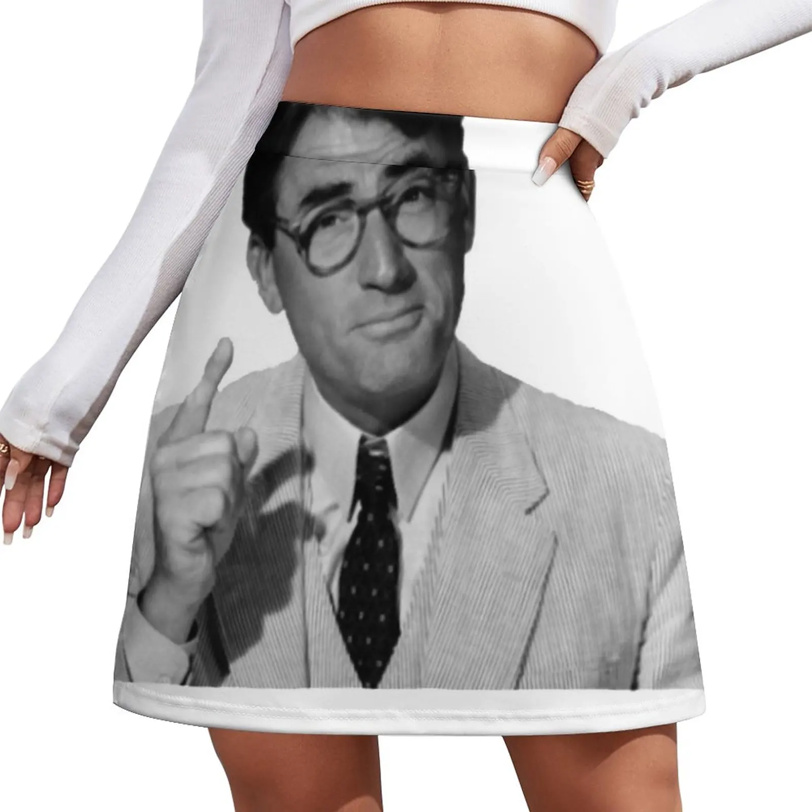 Юбка-мини Gregory Peck as Atticus Finch, атласная джинсовая мини-юбка, Женская юбка
Юбка-мини Gregory Peck as Atticus Finch, атласная джинсовая мини-юбка, Женская юбка