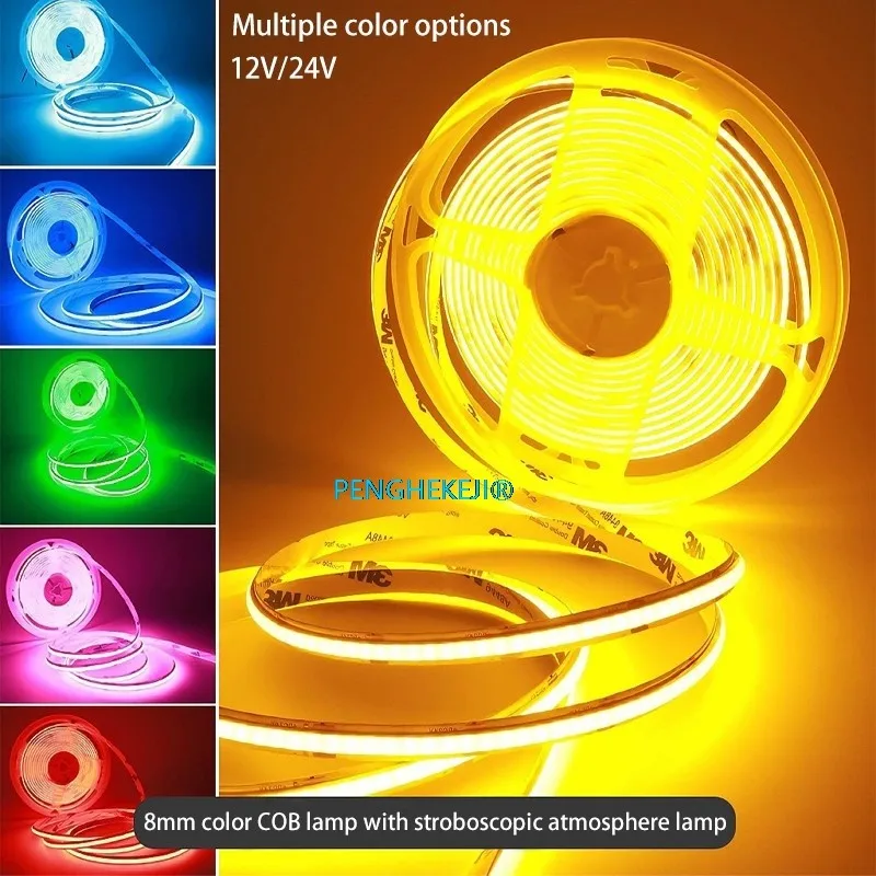 8MM/320LED COB lamp with self-adhesive ultra-thin 12V24V low voltage LED flexible soft strip ceiling decorative linear lamp
8MM/320LED COB lamp with self-adhesive ultra-thin 12V24V low voltage LED flexible soft strip ceiling decorative linear lamp