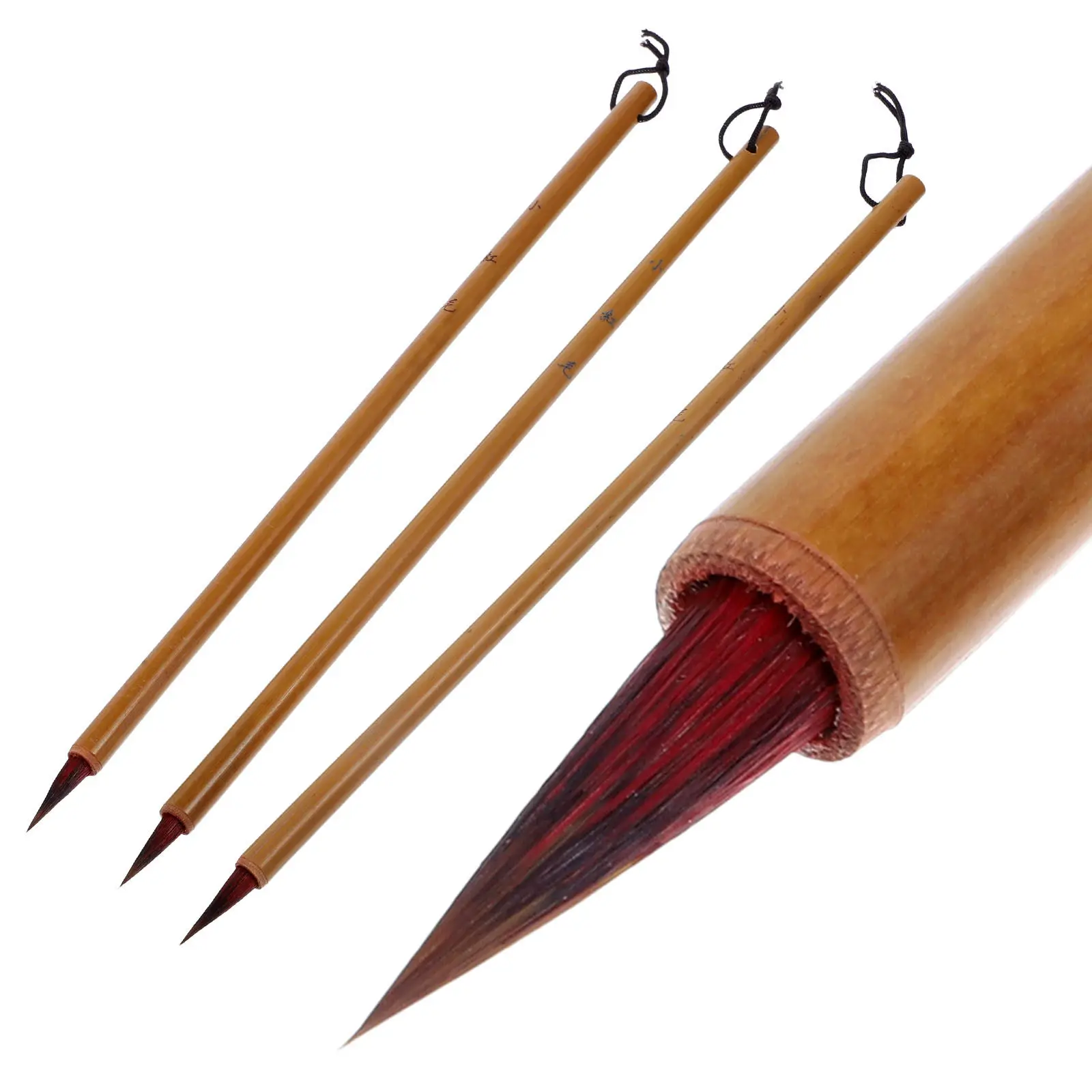 3Pcs Chinese Calligraphy Brushes Style Premium Goat Hair Writing Brush Pens for Traditional Calligraphy Watercolor
3Pcs Chinese Calligraphy Brushes Style Premium Goat Hair Writing Brush Pens for Traditional Calligraphy Watercolor