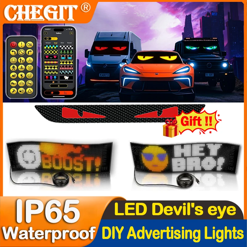 Светодиодная матричная пиксельная панель, светодиодный логотип, глаза демона, автомобильное приложение, ночник, сделай сам, программируемый гибкий светодиодный дисплей для автомобиля, грузовика, аксессуары
Светодиодная матричная пиксельная панель, светодиодный логотип, глаза демона, автомобильное приложение, ночник, сделай сам, программируемый гибкий светодиодный дисплей для автомобиля, грузовика, аксессуары