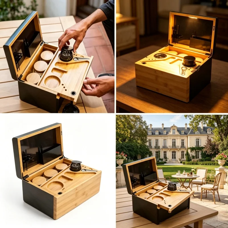 Movable Tray Bamboo Storage Box Handmade With Lock Tea Cigarettes Tobacco Reel Organizer Home Multi-Purpose Operation Tray
Movable Tray Bamboo Storage Box Handmade With Lock Tea Cigarettes Tobacco Reel Organizer Home Multi-Purpose Operation Tray