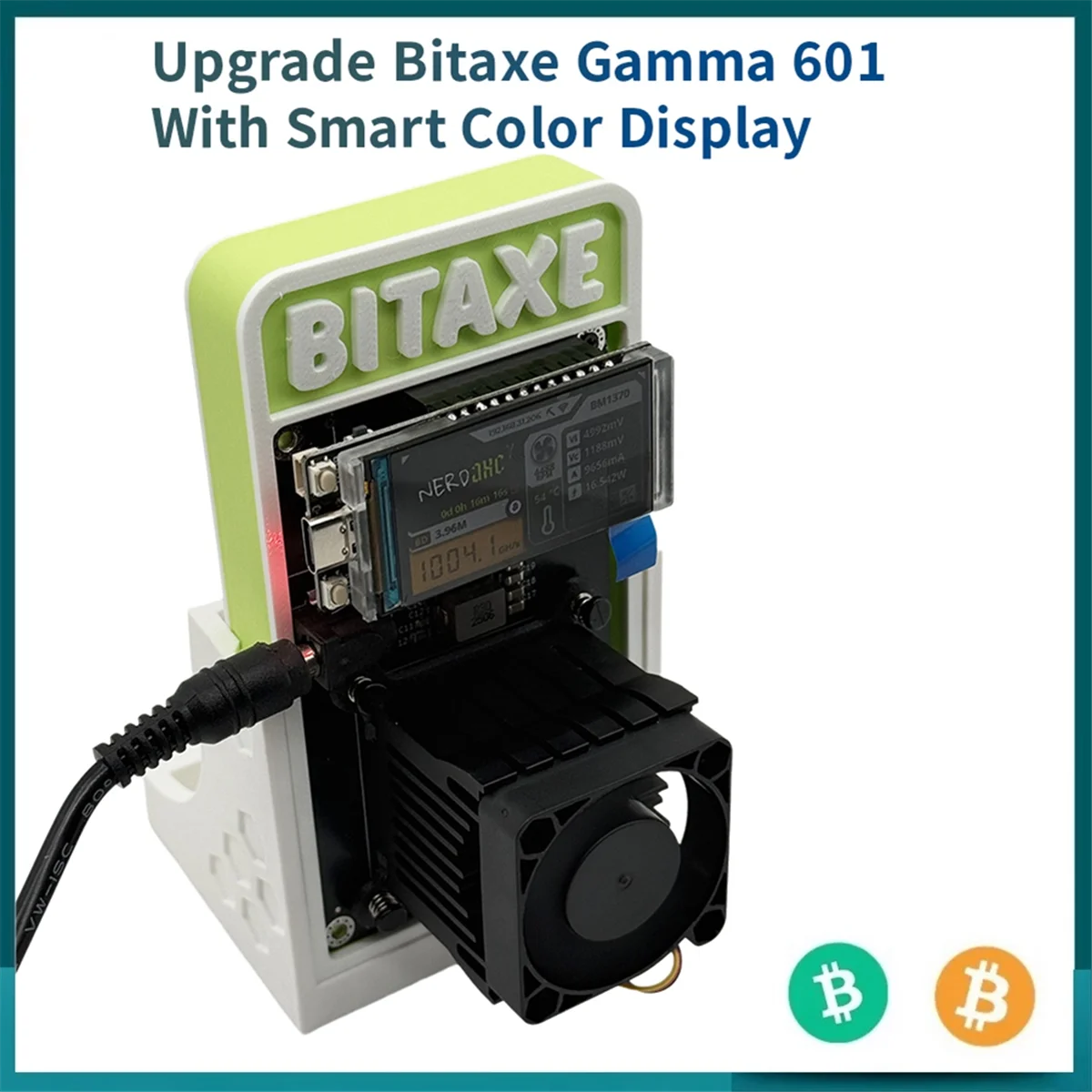 A05RP Bitaxe Gamma Nerdaxe 601 1,2TH/S 1200GH/S BTC Solo Miner 18-22W BM1370 Asic от Antminer S21 Pro Crypto Miner AU PLUG
A05RP Bitaxe Gamma Nerdaxe 601 1,2TH/S 1200GH/S BTC Solo Miner 18-22W BM1370 Asic от Antminer S21 Pro Crypto Miner AU PLUG
