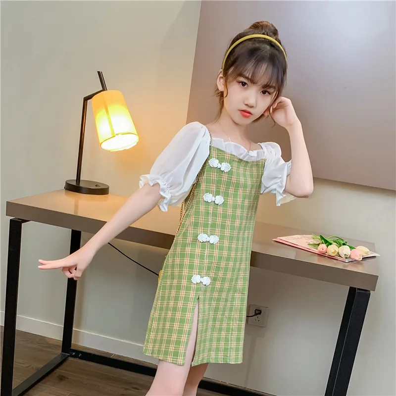 Новая летняя одежда Cheongsam Hanfu для девочек, детский шифоновый комбинезон, детская праздничная одежда, свадебное платье Ципао, костюм в подарок
Новая летняя одежда Cheongsam Hanfu для девочек, детский шифоновый комбинезон, детская праздничная одежда, свадебное платье Ципао, костюм в подарок