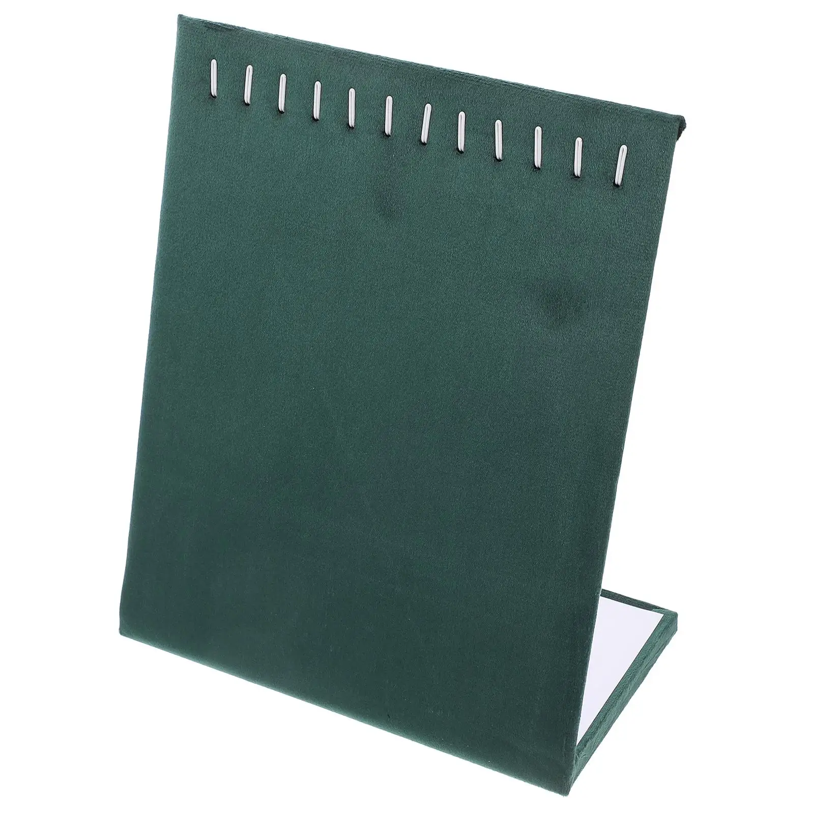 12 Hooks Fleece Jewelry Holder Stand Dark Green Necklace Hanger Organizer Bracelet Bangle Live Streaming Props Flannel Material
12 Hooks Fleece Jewelry Holder Stand Dark Green Necklace Hanger Organizer Bracelet Bangle Live Streaming Props Flannel Material