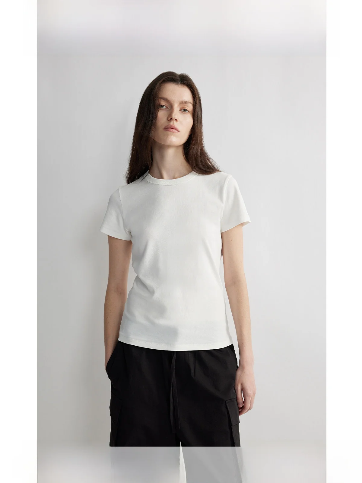 XIMU STUDIOS Luxury Lightweight Acetate Slimming Short Sleeve Women's T-shirt Summer Base Shirt Versatile Spring Top
XIMU STUDIOS Luxury Lightweight Acetate Slimming Short Sleeve Women's T-shirt Summer Base Shirt Versatile Spring Top