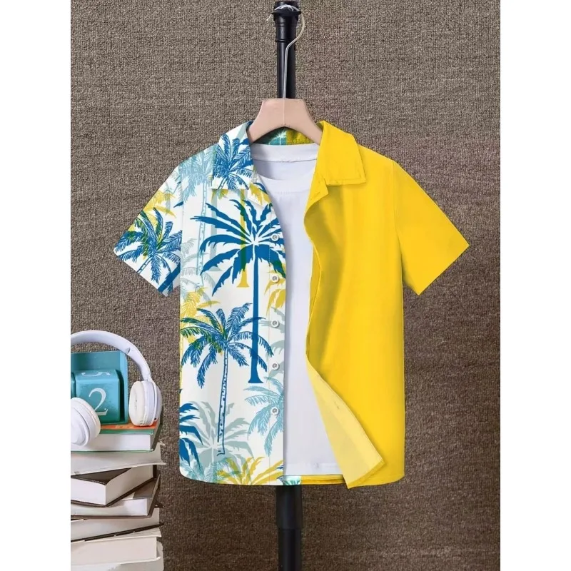 Summer Casual Children's Beach Shirt, Suitable for Summer Beach Surfing and Travel Clothing, Coconut, Waves, Sunbathing
Summer Casual Children's Beach Shirt, Suitable for Summer Beach Surfing and Travel Clothing, Coconut, Waves, Sunbathing
