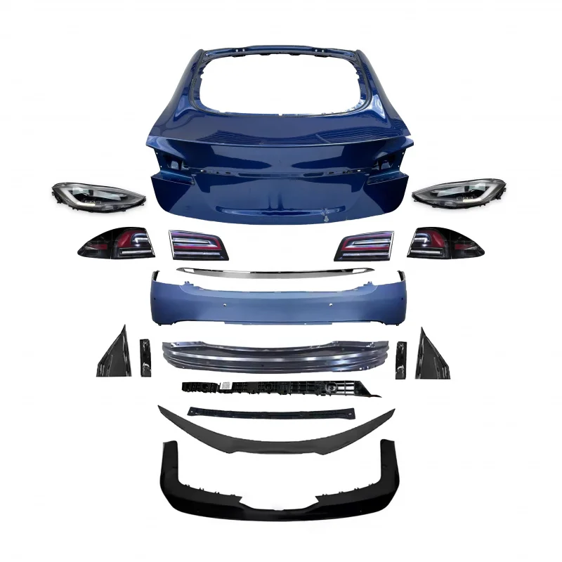 High Quality Upgrade Body Kit Front Rear Bumper Fender Headlight Taillight for Model 3
High Quality Upgrade Body Kit Front Rear Bumper Fender Headlight Taillight for Model 3
