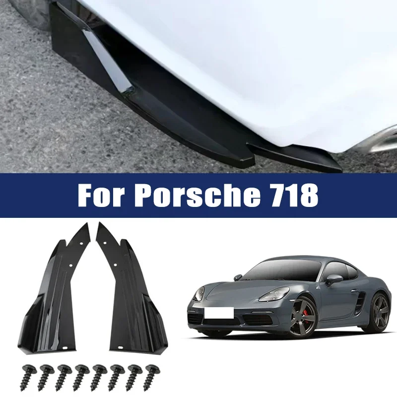 2pcs Car Rear Bumper Spoiler Lip Carbon Fiber Wing Trim Anti-crash Diffuser Side Skirt Wrap Angle Splitter For Porsche 718
2pcs Car Rear Bumper Spoiler Lip Carbon Fiber Wing Trim Anti-crash Diffuser Side Skirt Wrap Angle Splitter For Porsche 718