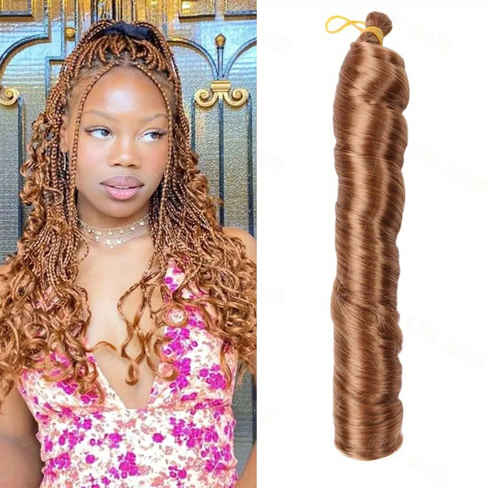 22Inch Synthetic Spiral Curls Braids Hair Extensions French Curls Braiding Hair Pre Stretched Loose Wave Braiding Hair For Women
22Inch Synthetic Spiral Curls Braids Hair Extensions French Curls Braiding Hair Pre Stretched Loose Wave Braiding Hair For Women