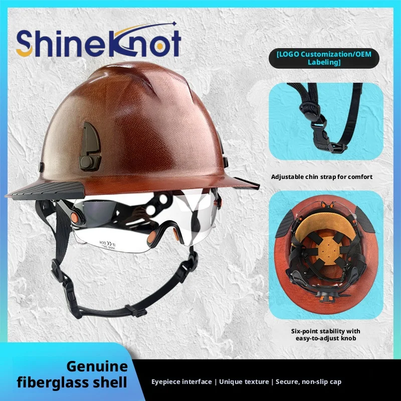 SHINEKNOT High Strength Safety Helmet Impact Resistant Construction Site ANSI Certified Lightweight Fiberglass Safety Helmet
SHINEKNOT High Strength Safety Helmet Impact Resistant Construction Site ANSI Certified Lightweight Fiberglass Safety Helmet
