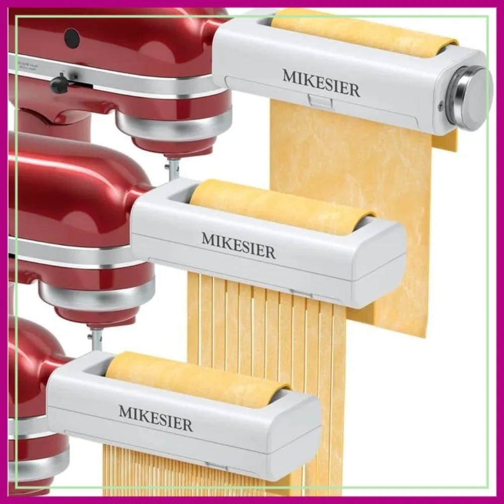 3 Pcs Pasta Maker Attachment for Stand Mixers, Noodle Roller & Cutter Set with Cleaning Brush
3 Pcs Pasta Maker Attachment for Stand Mixers, Noodle Roller & Cutter Set with Cleaning Brush