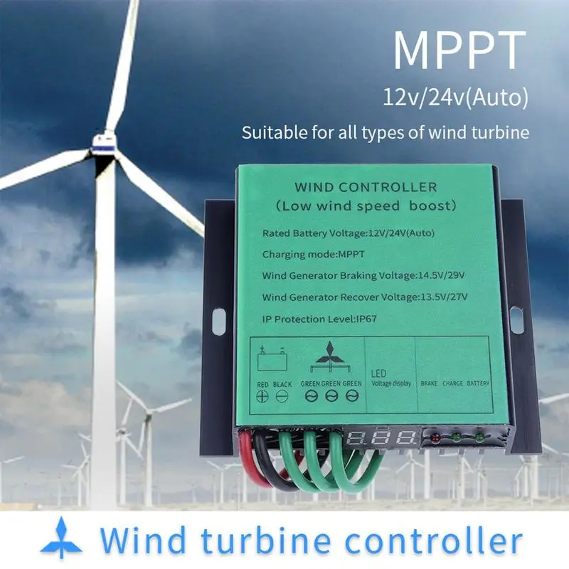 500W/800W Wind Turbine Controller System Wind Power Generating Controller IP67 Water Resistant 12V/24V Automatic Controller
500W/800W Wind Turbine Controller System Wind Power Generating Controller IP67 Water Resistant 12V/24V Automatic Controller
