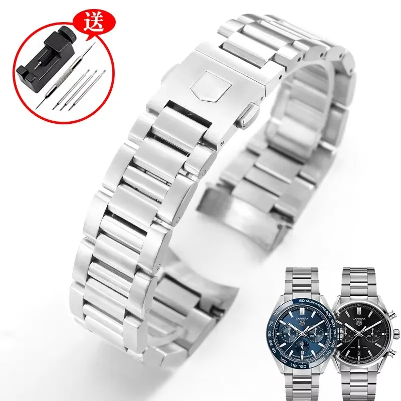Stainless steel strap suitable for TAG Heuer steel strap, Carrara watch strap, solid stainless steel men's bracelet 22/24mm
Stainless steel strap suitable for TAG Heuer steel strap, Carrara watch strap, solid stainless steel men's bracelet 22/24mm