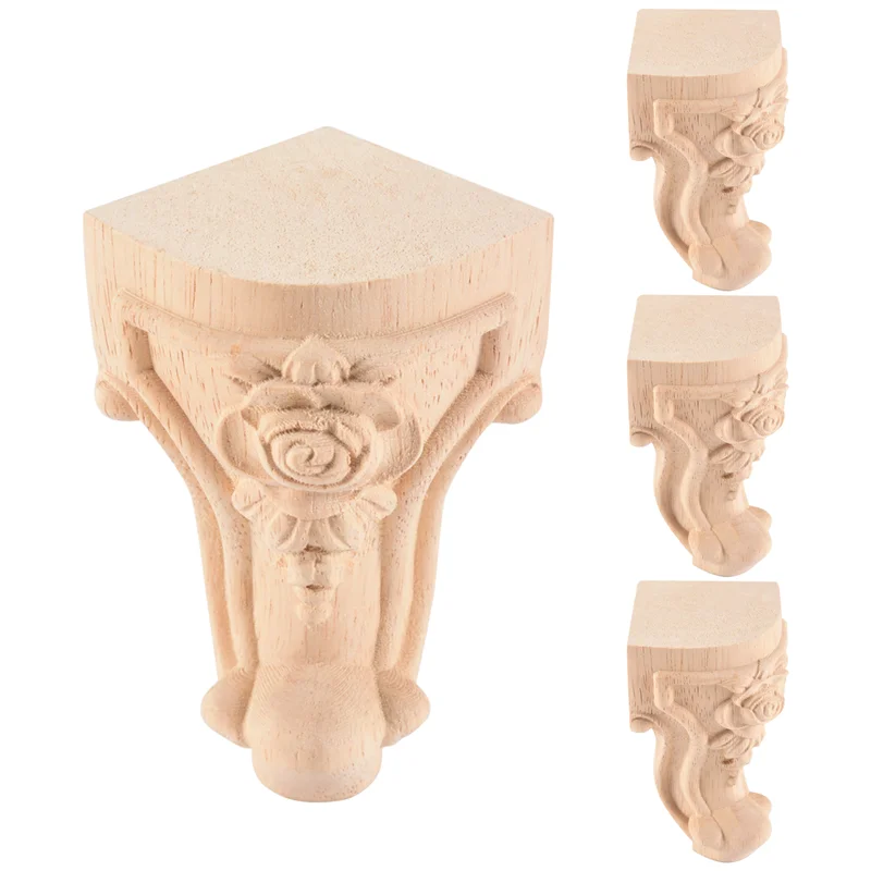 A92P 4PCS 10X6cm European Style Solid Wood Carved Furniture Foot Legs TV Cabinet Seat Feets
A92P 4PCS 10X6cm European Style Solid Wood Carved Furniture Foot Legs TV Cabinet Seat Feets
