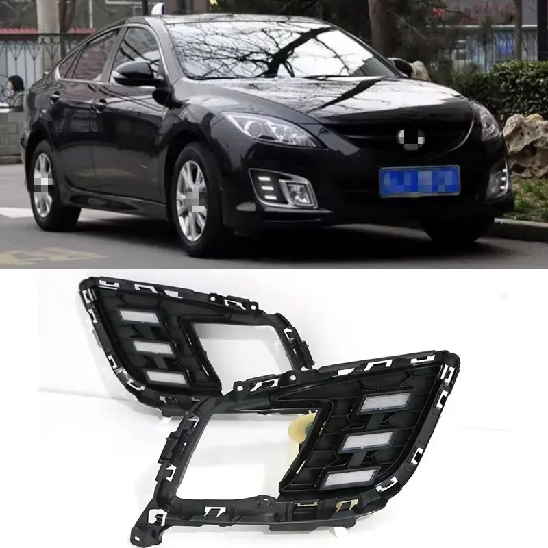 2pcs LED DRL Daytime Running Light Daylight headlight fog lamp cover car-Styling for Mazda 6 Mazda6 2008 2009 2010
2pcs LED DRL Daytime Running Light Daylight headlight fog lamp cover car-Styling for Mazda 6 Mazda6 2008 2009 2010