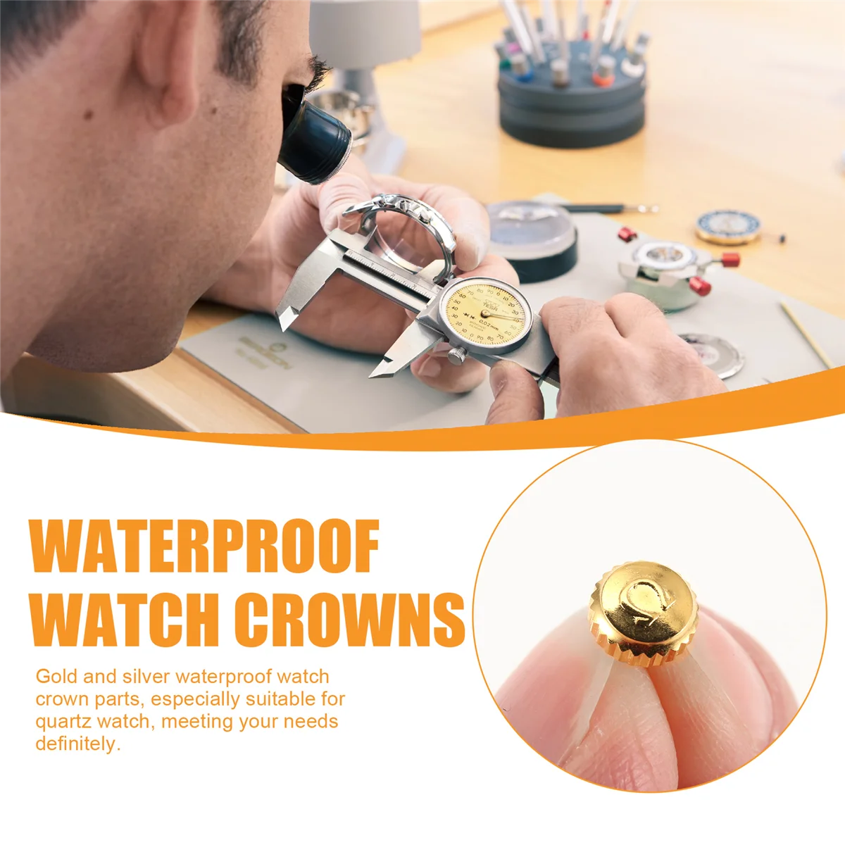 B60A 48PCS Watch Crowns Watch Waterproof Replacement Assorted Repair Tools with Box
B60A 48PCS Watch Crowns Watch Waterproof Replacement Assorted Repair Tools with Box