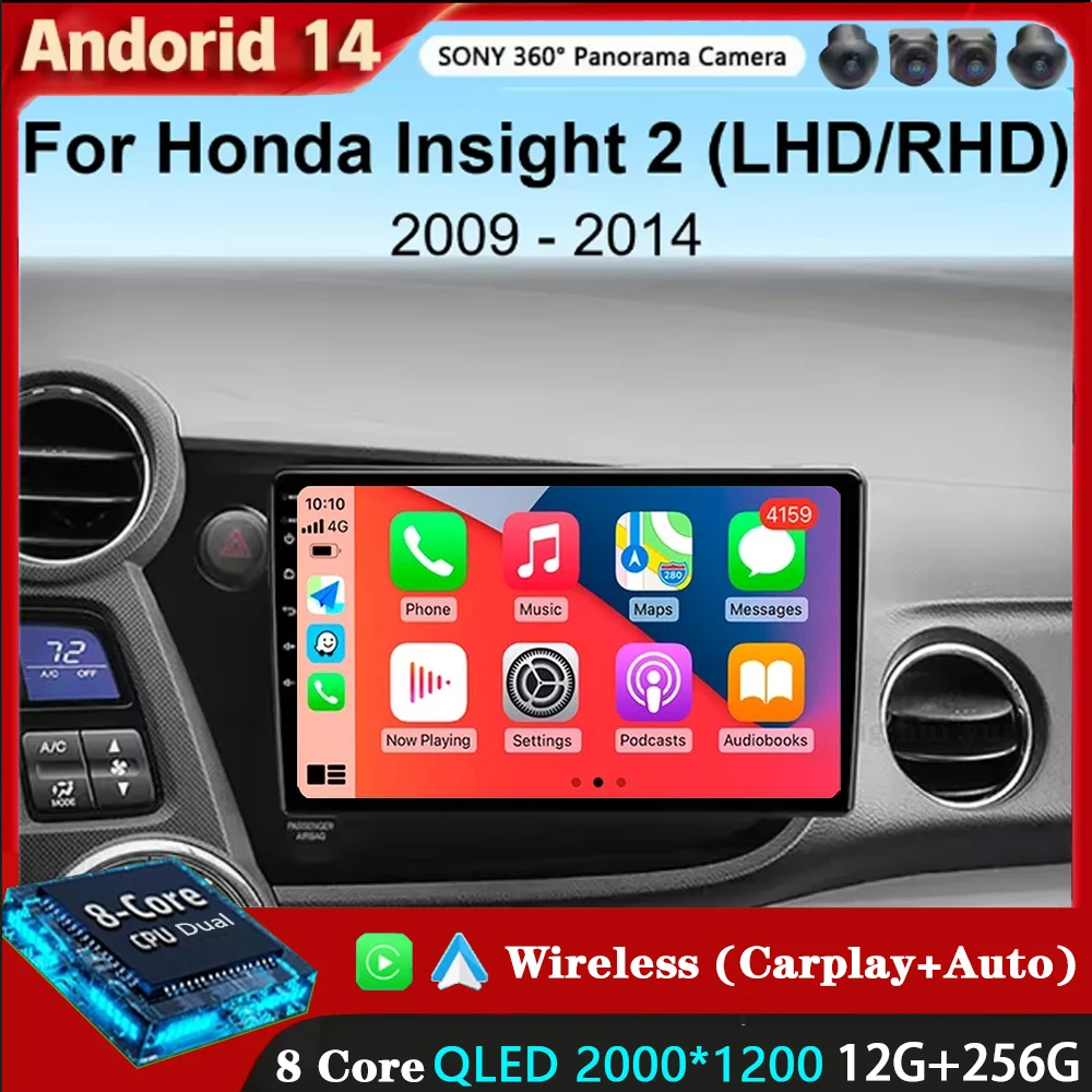 Автомобильное радио Android 14 Carplay для HONDA INSIGHT 2009 2010 2011-2013 2014, мультимедийный плеер, стереонавигация, GPS 2din DVD BT
Автомобильное радио Android 14 Carplay для HONDA INSIGHT 2009 2010 2011-2013 2014, мультимедийный плеер, стереонавигация, GPS 2din DVD BT