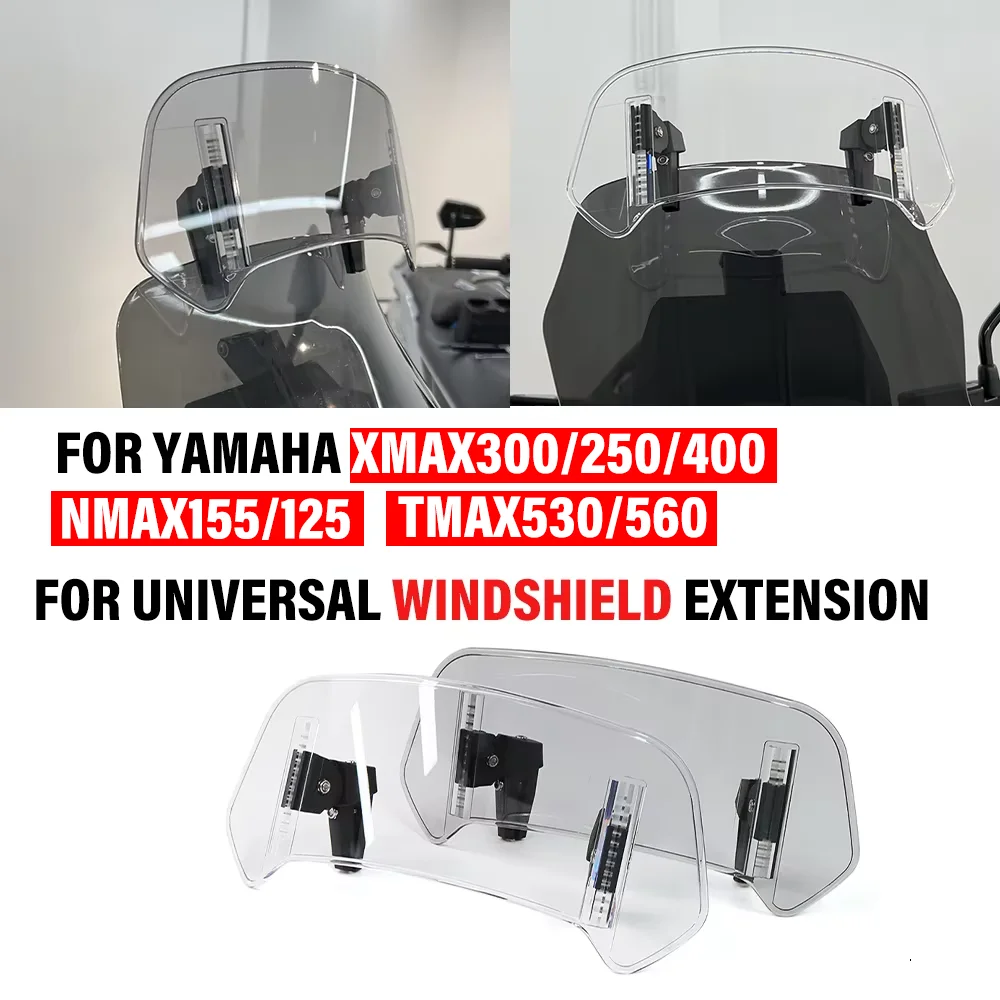FOR YAMAHA XMAX300 250 400 NMAX125 155 TMAX530 TMAX560 Universal Motorcycle Adjustable Front Windshield Fairing Air Spoiler Kit
FOR YAMAHA XMAX300 250 400 NMAX125 155 TMAX530 TMAX560 Universal Motorcycle Adjustable Front Windshield Fairing Air Spoiler Kit