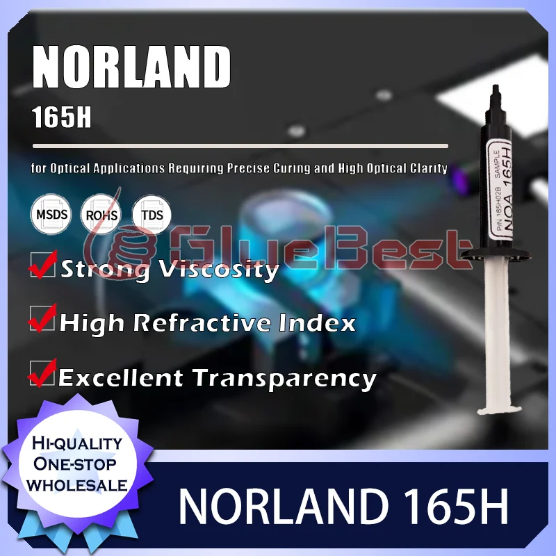 NORLAND 165H High Refractive Index Optical Curing Agent for Precision Bonding and Optical Applications Original Product
NORLAND 165H High Refractive Index Optical Curing Agent for Precision Bonding and Optical Applications Original Product