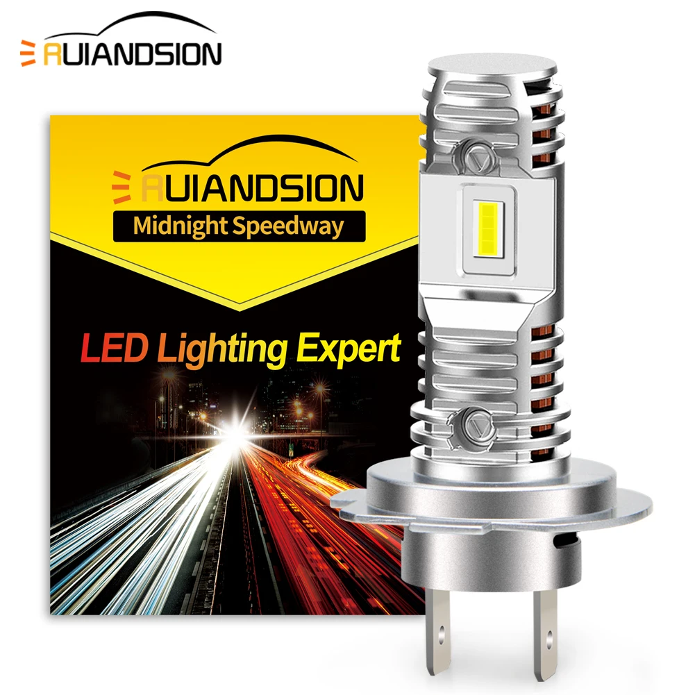 Ruiandsion 2 Pcs H7 Headlight Canbus 6000K 12V 24V Auto Car Moto Bulb Light Powerful 2000LM White With CSP Chips
Ruiandsion 2 Pcs H7 Headlight Canbus 6000K 12V 24V Auto Car Moto Bulb Light Powerful 2000LM White With CSP Chips