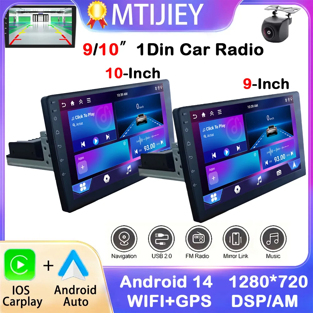 9/10-inch Android14 1din Car Stereo Radio Touchscreen for Universal Carplay GPS Navigation Bluetooth WIFI Auto Radio
9/10-inch Android14 1din Car Stereo Radio Touchscreen for Universal Carplay GPS Navigation Bluetooth WIFI Auto Radio