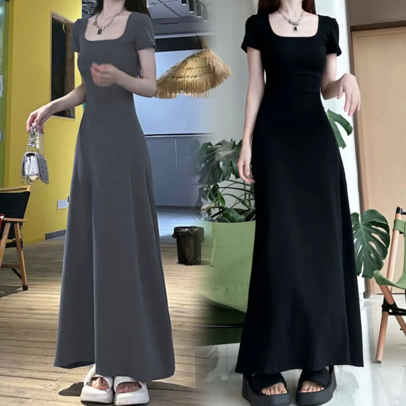 Melard Summer Dress Slimming Short Sleeve Elegant Long Dress for Women2025New French Style Slim Waist Large Swing Skirt
Melard Summer Dress Slimming Short Sleeve Elegant Long Dress for Women2025New French Style Slim Waist Large Swing Skirt