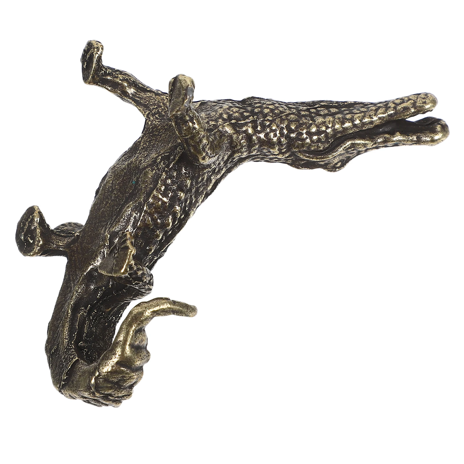 Brass Crocodile Ornaments Gator Statue Animal Sculptures Desktop Adornment Simulation Crocodile Model Home Decor
Brass Crocodile Ornaments Gator Statue Animal Sculptures Desktop Adornment Simulation Crocodile Model Home Decor