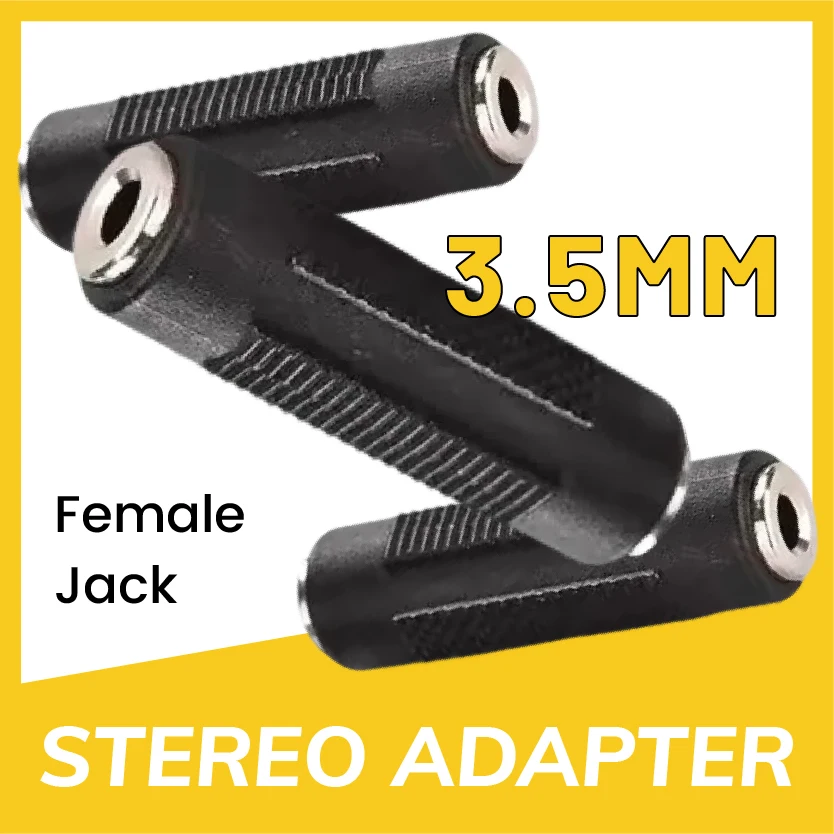 Stereo Audio Jack 3.5MM Female To Female Coupler Extender Connector for Headphone Speaker
Stereo Audio Jack 3.5MM Female To Female Coupler Extender Connector for Headphone Speaker
