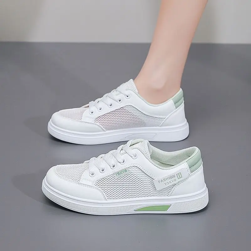 Women's White Sneakers 2026 New Mesh Breathable Thin Casual Sports Shoes Summer Fashion Trendy Student Trainers
Women's White Sneakers 2026 New Mesh Breathable Thin Casual Sports Shoes Summer Fashion Trendy Student Trainers