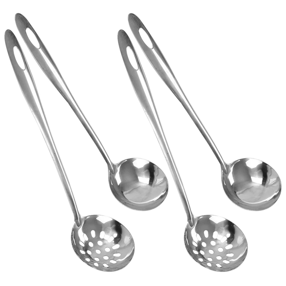 4Pcs HotPot Spoon Set Stainless Steel Colander Ladle LongHandle Kitchen Restaurant Utensils FoodServing Strainer Spoon
4Pcs HotPot Spoon Set Stainless Steel Colander Ladle LongHandle Kitchen Restaurant Utensils FoodServing Strainer Spoon