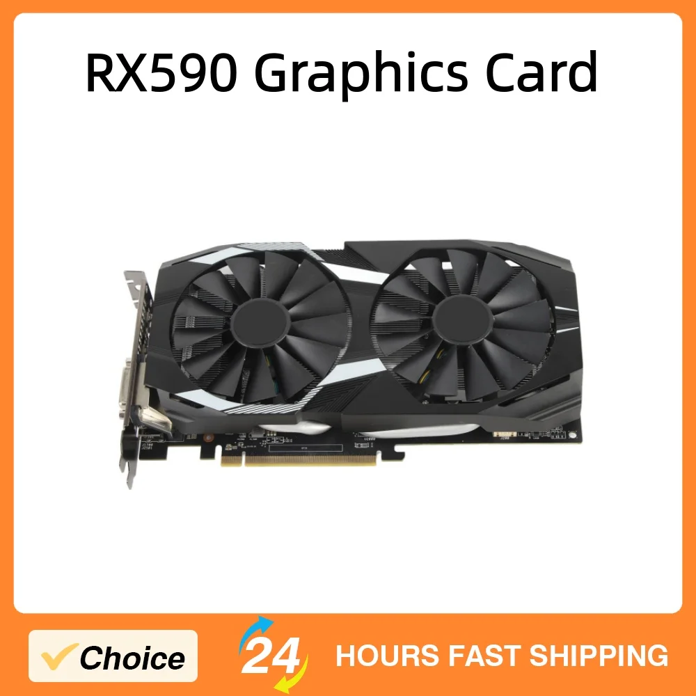 RX590 Graphics Card for Desktop Computer 8GB GDDR5 256bit GDDR5 Graphics Card Quiet Fast Heat Dissipation Game Graphics Card
RX590 Graphics Card for Desktop Computer 8GB GDDR5 256bit GDDR5 Graphics Card Quiet Fast Heat Dissipation Game Graphics Card