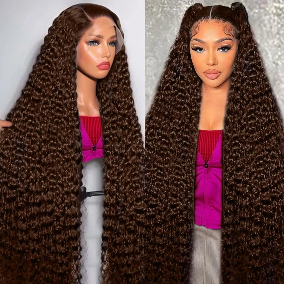 Chocolate Brown Deep Wave Lace Front Human Hair Wig 13x4 Hd Lace Frontal Wig 13x6 Water Curly Wigs For Black Women 30 36 Inch
Chocolate Brown Deep Wave Lace Front Human Hair Wig 13x4 Hd Lace Frontal Wig 13x6 Water Curly Wigs For Black Women 30 36 Inch