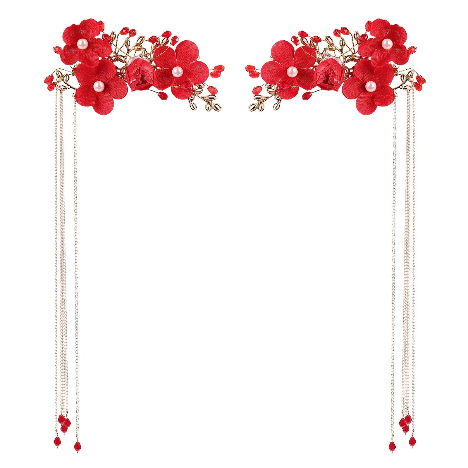 Bridal Hair Accessories with Flower Tassel Decorations for Wedding Party Elegant Headpiece Traditional Chinese Style
Bridal Hair Accessories with Flower Tassel Decorations for Wedding Party Elegant Headpiece Traditional Chinese Style