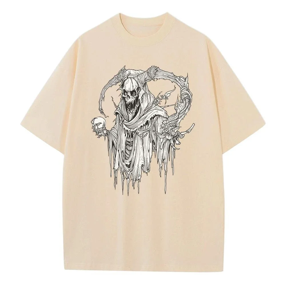 2025 Summer New T Shirt Baggy Style Pure Cotton Breathable Print Scary Pattern Heavy Comfort Drop Shoulder Mens Womens Tops
2025 Summer New T Shirt Baggy Style Pure Cotton Breathable Print Scary Pattern Heavy Comfort Drop Shoulder Mens Womens Tops