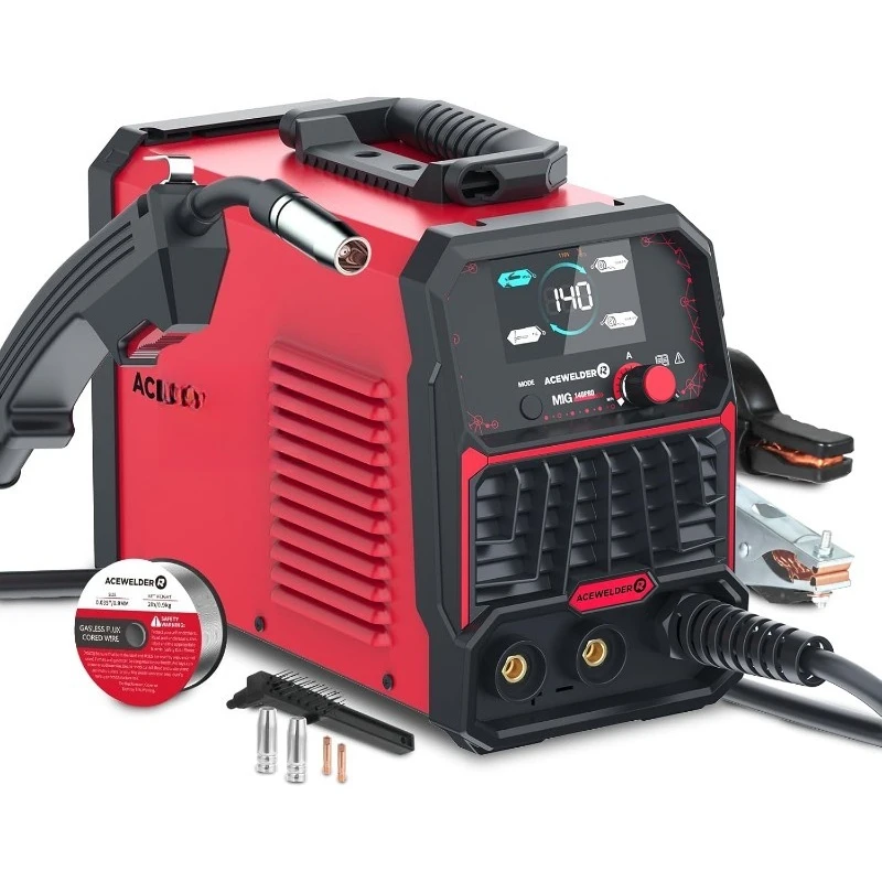 140A Gasless Flux Core MIG Welder/Lift TIG/Stick 3 in 1 Welding Machine 110V Portable IGBT Inverter Synergy Welder Machine
140A Gasless Flux Core MIG Welder/Lift TIG/Stick 3 in 1 Welding Machine 110V Portable IGBT Inverter Synergy Welder Machine