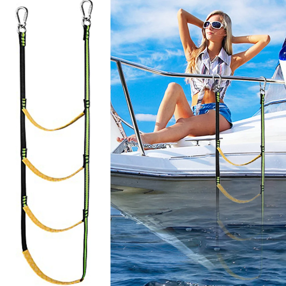 Water Ladder Removable Marine Boarding Ladder Foldable Assist Boarding 4/5 Step Climbing Rope Ladder for Fishing Boarding Swim
Water Ladder Removable Marine Boarding Ladder Foldable Assist Boarding 4/5 Step Climbing Rope Ladder for Fishing Boarding Swim