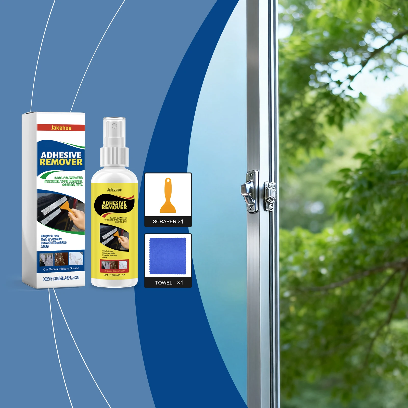 Adhesive Residue Remover Spray Car Multi Surface Cleaner Daily Convenient Care Aids Dissolving Sticky Residues with Tools
Adhesive Residue Remover Spray Car Multi Surface Cleaner Daily Convenient Care Aids Dissolving Sticky Residues with Tools