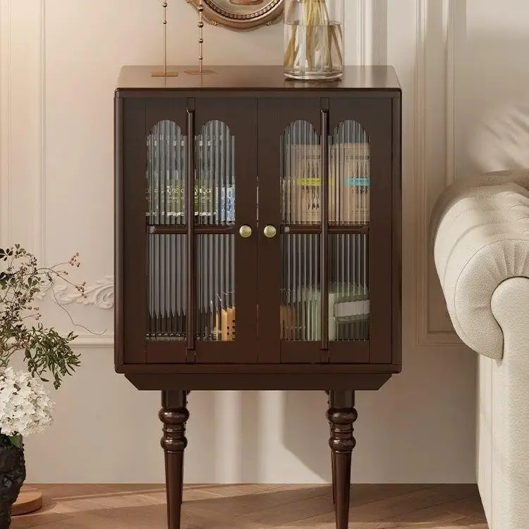 HYS French American double door solid wood side cabinet simple dining side retro living room storage high side wine cabinet
HYS French American double door solid wood side cabinet simple dining side retro living room storage high side wine cabinet
