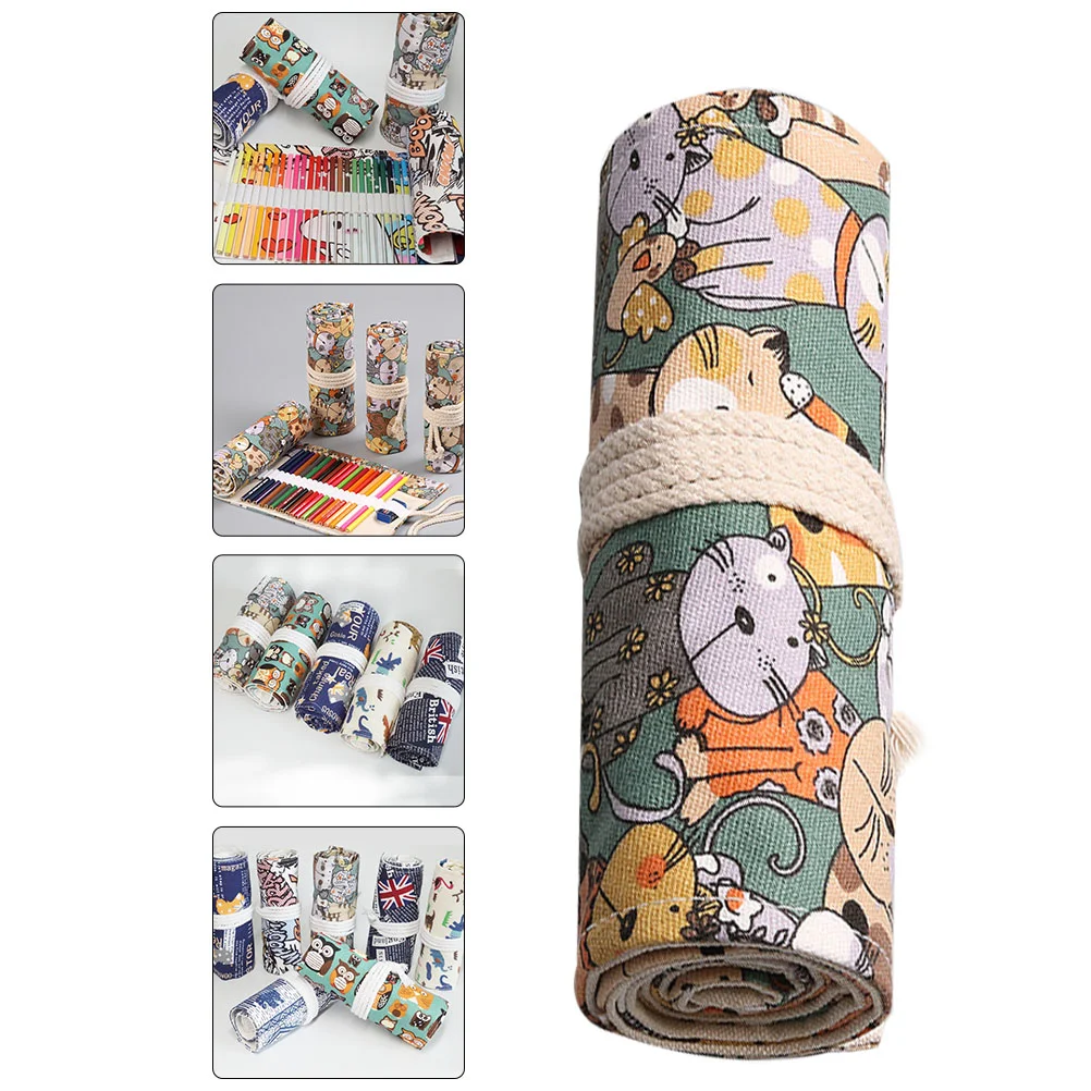 Pencil Case Organizer Bag Holder Canvas High Capacity Cartoon Cotton Linen Rolling Pouch Men and Women
Pencil Case Organizer Bag Holder Canvas High Capacity Cartoon Cotton Linen Rolling Pouch Men and Women