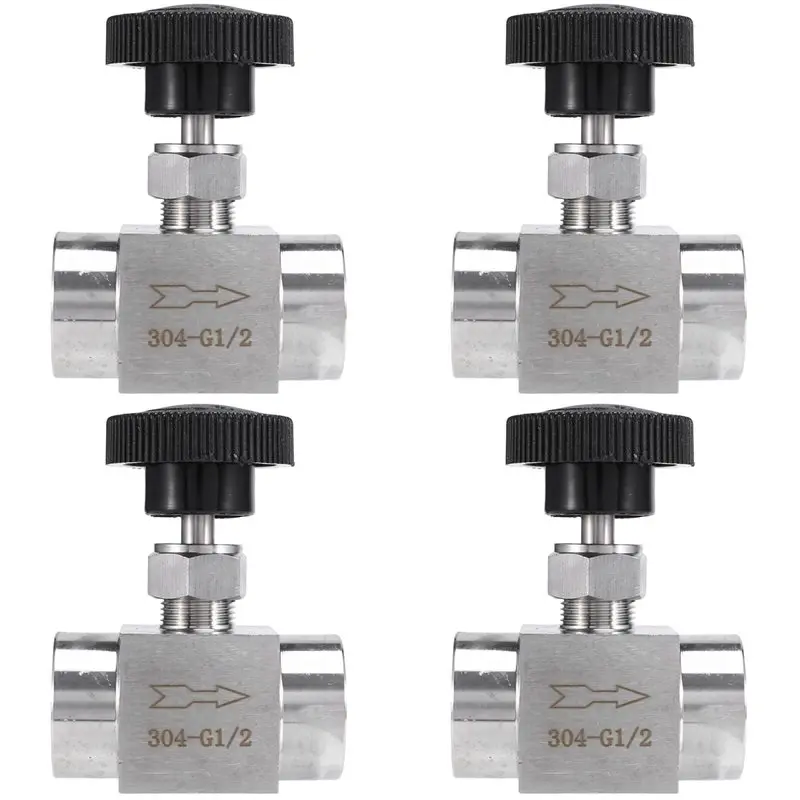 FTGT 4 шт. 1/2 дюйма BSP с внутренней резьбой, из нержавеющей стали SS 304, игольчатый клапан для регулирования потока и перекрытия
FTGT 4 шт. 1/2 дюйма BSP с внутренней резьбой, из нержавеющей стали SS 304, игольчатый клапан для регулирования потока и перекрытия