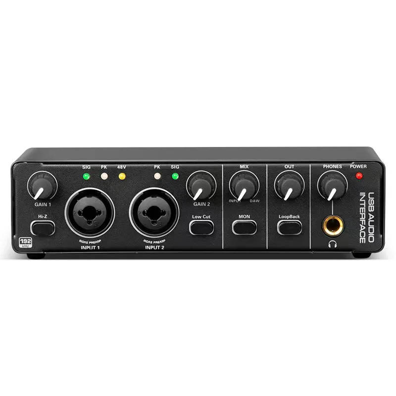 USB Audio Interface, Audio Interface with 48V Phantom Power with Recording, Professional Audio Mic Preamplifier XLR/TSR/TS Ports
USB Audio Interface, Audio Interface with 48V Phantom Power with Recording, Professional Audio Mic Preamplifier XLR/TSR/TS Ports