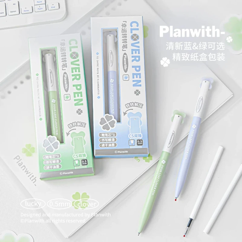 Planwith Four Leaf Clover Spinning Pen,Aesthetic 0.5mm Quick Dry Black Gel Ink Pens,For School&Office Supplies Fun&Stress Relief
Planwith Four Leaf Clover Spinning Pen,Aesthetic 0.5mm Quick Dry Black Gel Ink Pens,For School&Office Supplies Fun&Stress Relief
