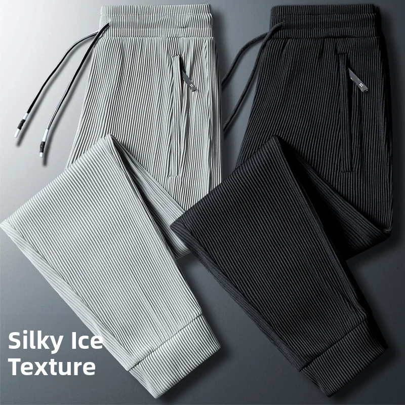 Men's Pure Cotton Zipper Sweatpants Casual Loose Fit Elastic Cuffed Pants Versatile Comfortable Summer Leisure Youth Sle
Men's Pure Cotton Zipper Sweatpants Casual Loose Fit Elastic Cuffed Pants Versatile Comfortable Summer Leisure Youth Sle