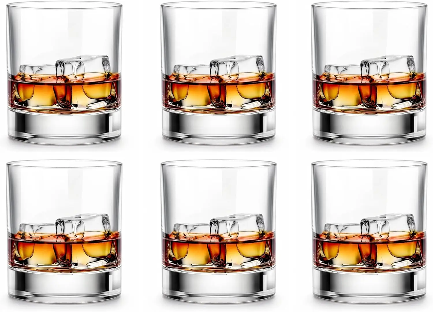 Premium 11 OZ Scotch Glass Set of 6, Old Fashioned Whiskey Glasses for Bourbon and Rum, Clear Style Glassware
Premium 11 OZ Scotch Glass Set of 6, Old Fashioned Whiskey Glasses for Bourbon and Rum, Clear Style Glassware