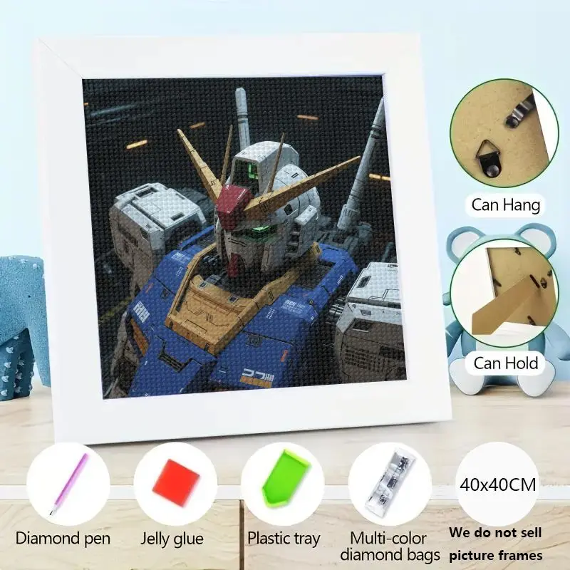 5D DIY комплект алмазной живописи, робот Gundam Mecha, аниме, мобильный костюм, полная дрель, круглая алмазная художественная вышивка, 40x40 см, безрамная банка
5D DIY комплект алмазной живописи, робот Gundam Mecha, аниме, мобильный костюм, полная дрель, круглая алмазная художественная вышивка, 40x40 см, безрамная банка
