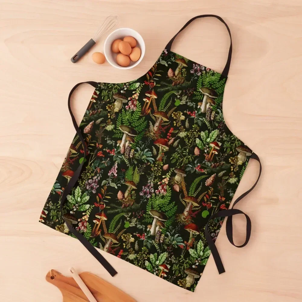 Vintage Mushrooms Forest Botanical Pattern - Black Apron For Man Utensils For Kitchen Apron
Vintage Mushrooms Forest Botanical Pattern - Black Apron For Man Utensils For Kitchen Apron