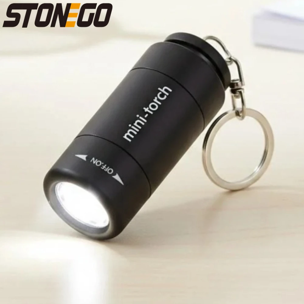 Mini USB Rechargeable Keychain Light Waterproof LED Flashlight for Emergency Small Portable Torch