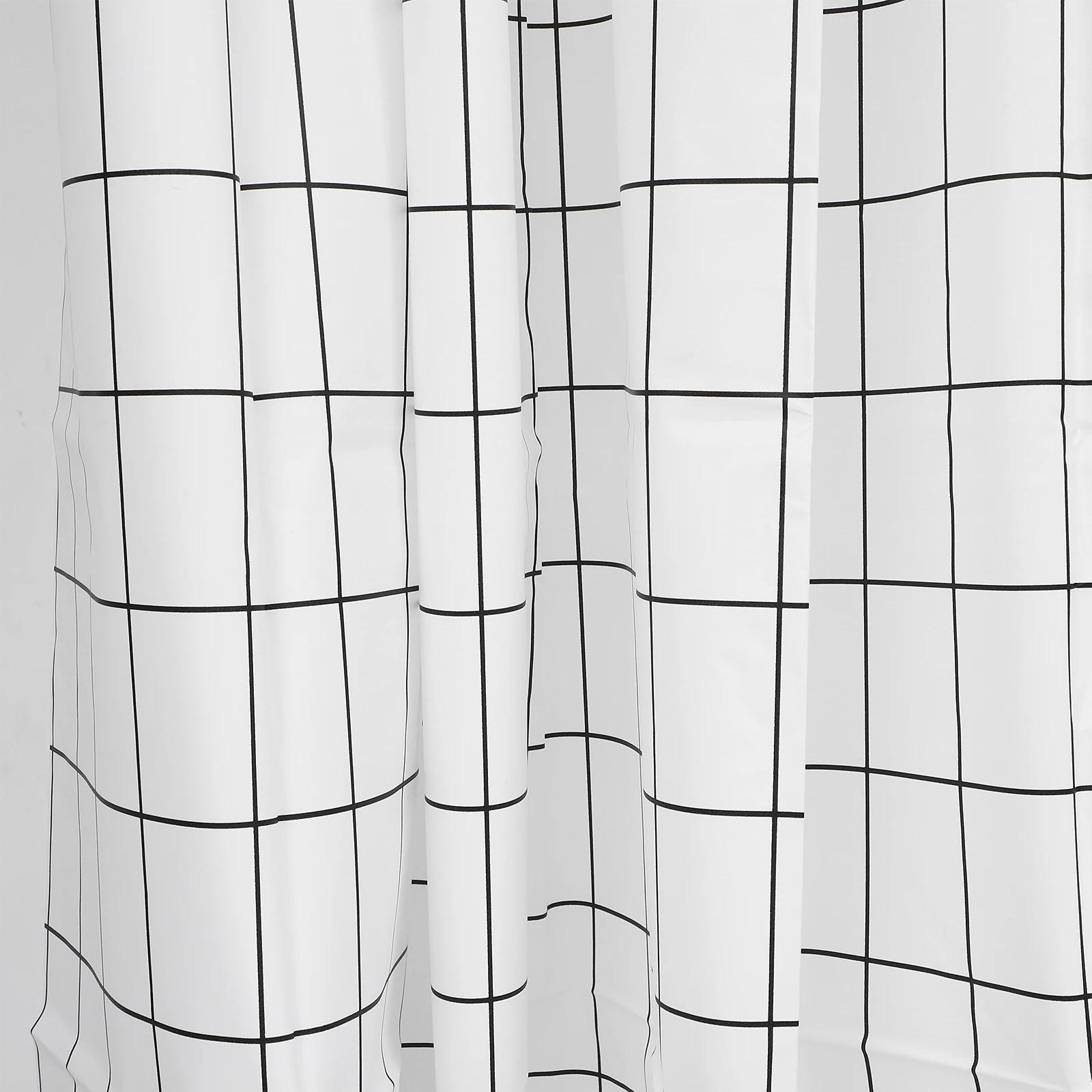 PEVA Material Waterproof Shower Curtain Black White Grid Design Stylish Bath Curtains Long Lasting Home Use Fine Texture
PEVA Material Waterproof Shower Curtain Black White Grid Design Stylish Bath Curtains Long Lasting Home Use Fine Texture